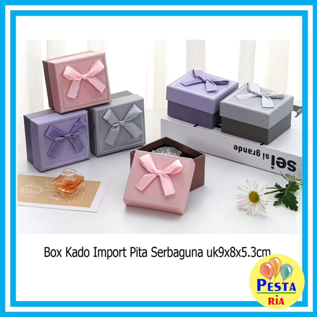 

Murah!!(1Pcs) Box Kado Pita Serbaguna Uk 9x8x5,3cm, kotak kado, kotak jam tangan, box ultah, kotak hampers, gift box, hard box, HARGA SUDAH TERMASUK BUBBLE