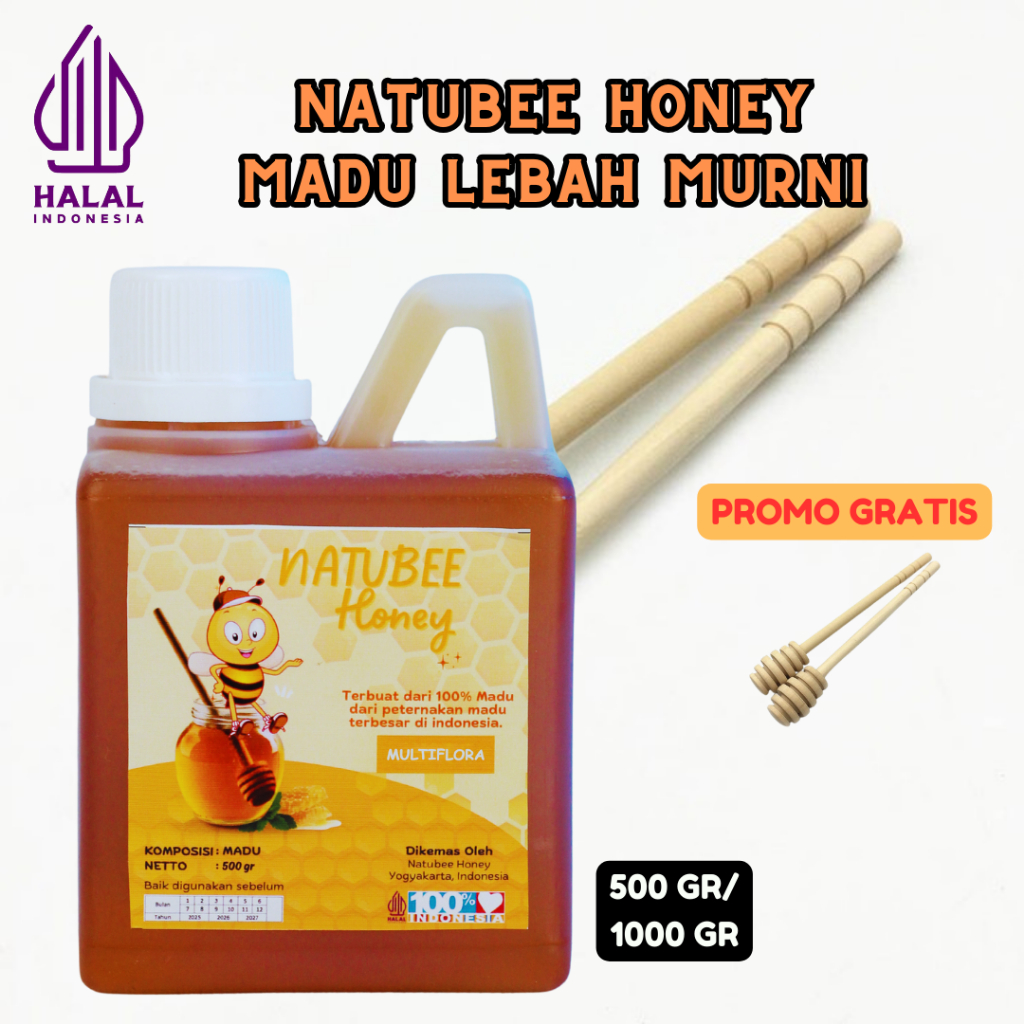 

BEST SELLER !! MADU MULTIFLORA NATUBEE HONEY PROMO HARGA SPESIAL