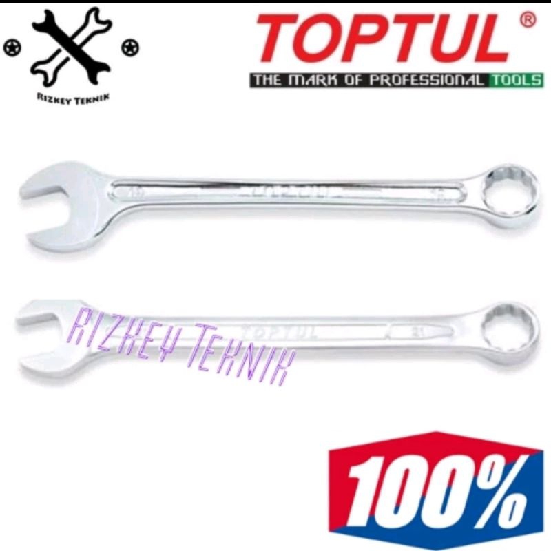 SUPER-TORQUE COMBINATION WRENCH Kunci ring pas 1/4" Toptul ACEW0808