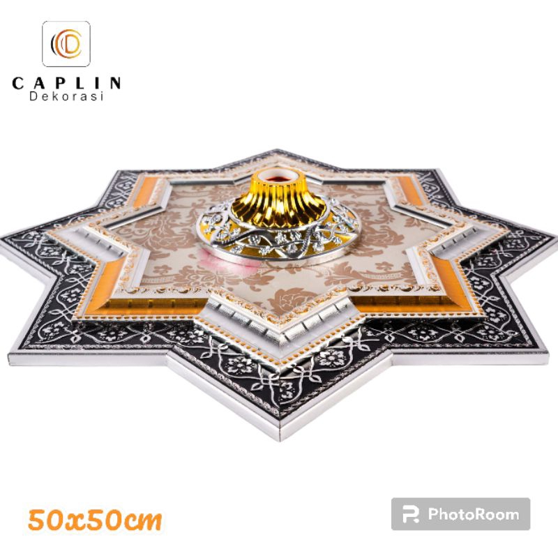 ORNAMEN PLAFON PVC HIAS BERKULITAS 50X50CM