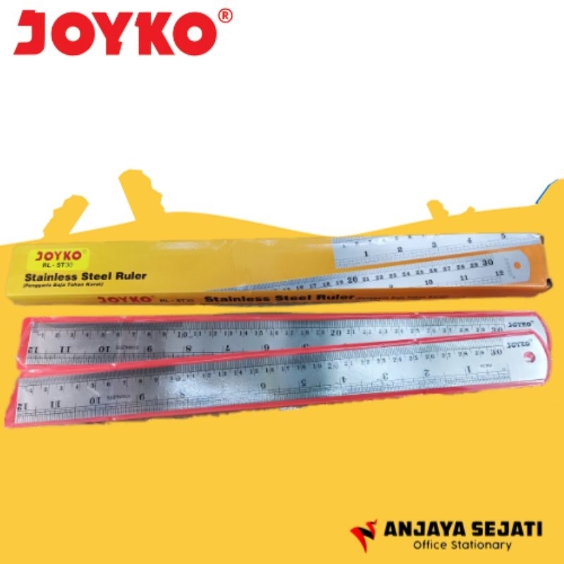 

Penggaris Joyko | Ruler 30cm | Garisan Besi | Perlusin (12pcs)