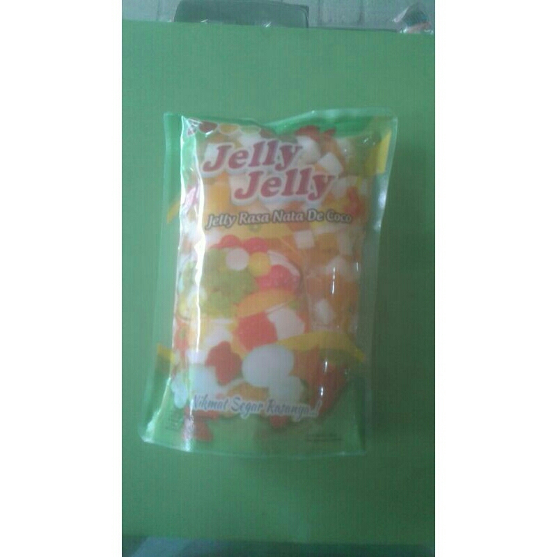 

Jelly Rasa Nata De Coco Motif Petak Putih oren 500g