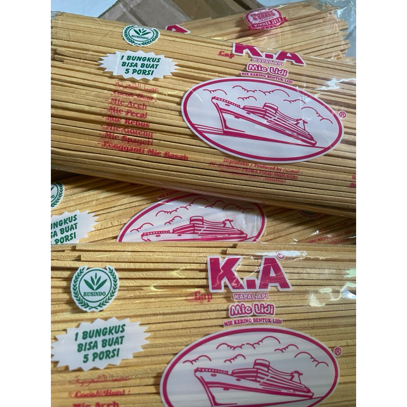 

Mie Lidi / mie gomak cap Kapal api / harimau