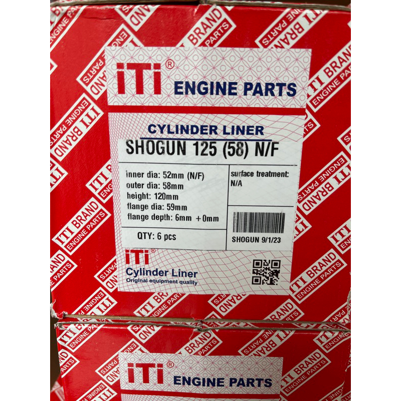 LINER BORING SHOGUN 125 A 52-58-120 KARISMA KPH MIO M3 ITI