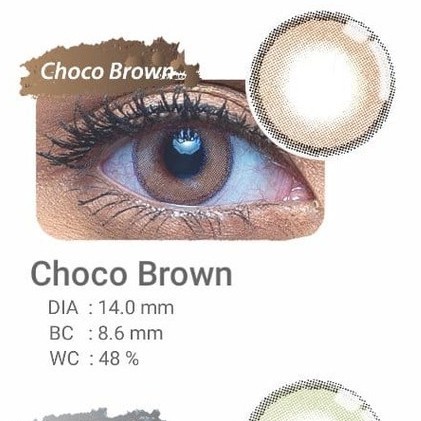 softlens minus warna diameter kecil 14 mm living colour mini circle Choco Brown