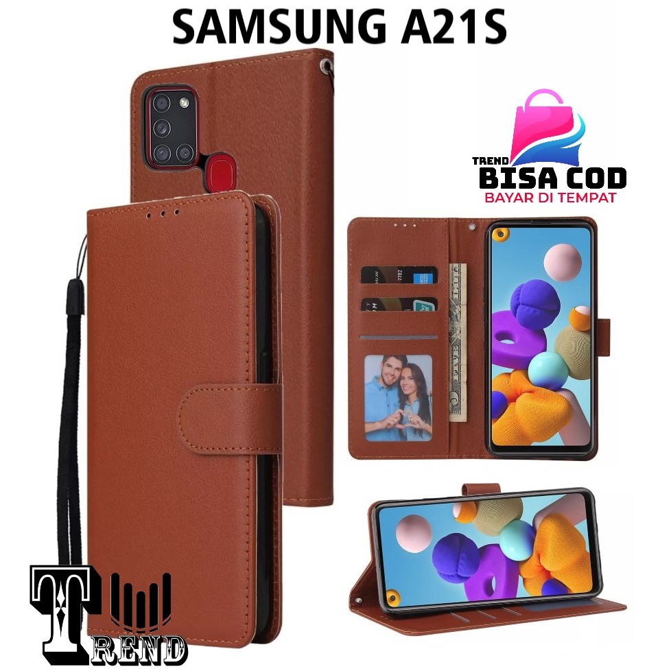 FLIP COVER SAMSUNG A21S LEATHER CASE FLIP SAMSUNG A21S