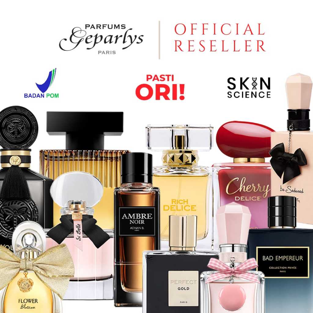 GEPARLYS Parfum Original Paris EDP 80ML - 100ML Rich Delice Si Belle Sugar Fantasy Be Seduced Perfec