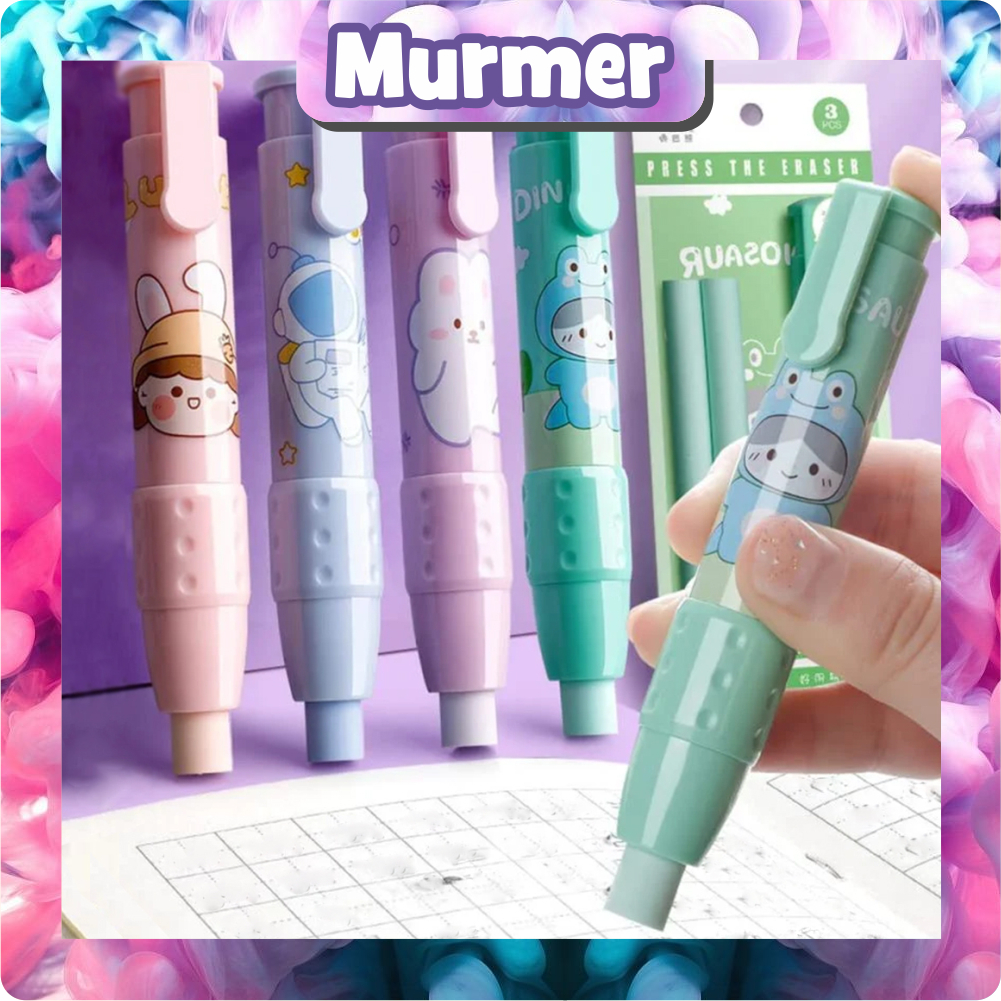 

MurmerOfficial PENGHAPUS Mekanik Set Free Refill 2pcs Alat Tulis Eraser S100