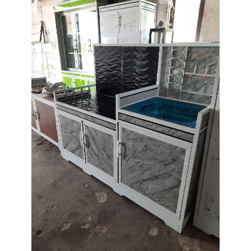 lemari atang kompor wastafel alumanium