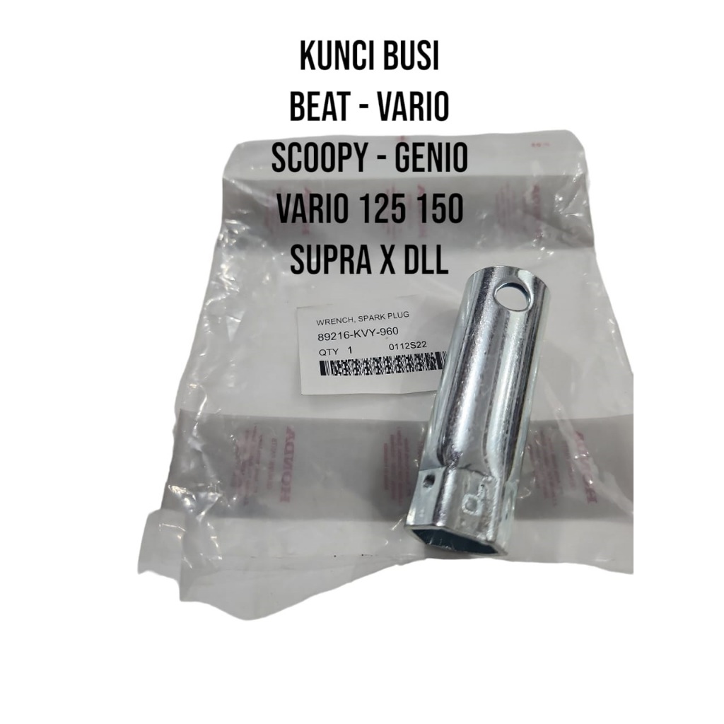 KUNCI BUSI BEAT VARIO 125 150 SCOOPY GENIO GRAND SUPRA X 125 ORIGINAL ASLI 89216-KVY-960