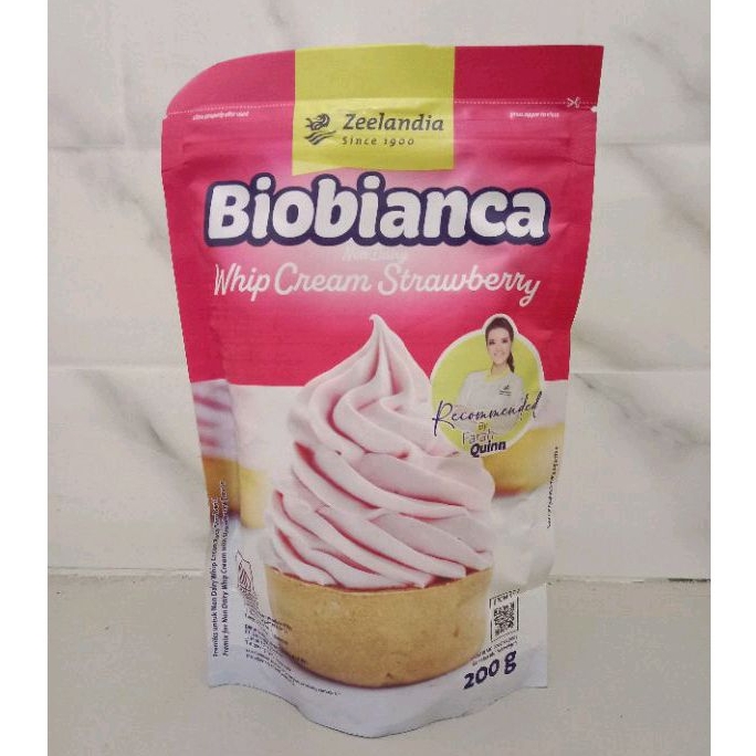 

Biobianca whip cream strawberry 200g