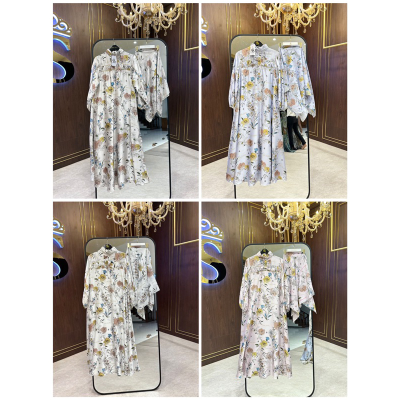 dress gamis set hijab SS ori by SHELLASAUKIA