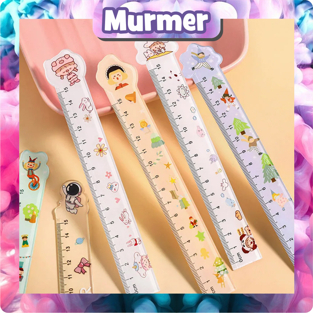 

MurmerOfficial Penggaris pola kartun siswa/Penggaris plastik 15cm S103