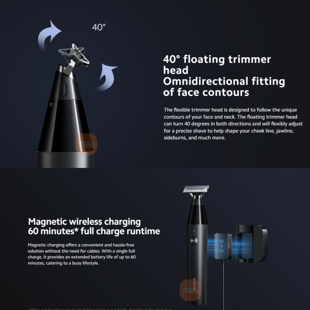 Xiaomi UniBlade TrimmerAlat cukur elektrik  IPX7* waterproof-3