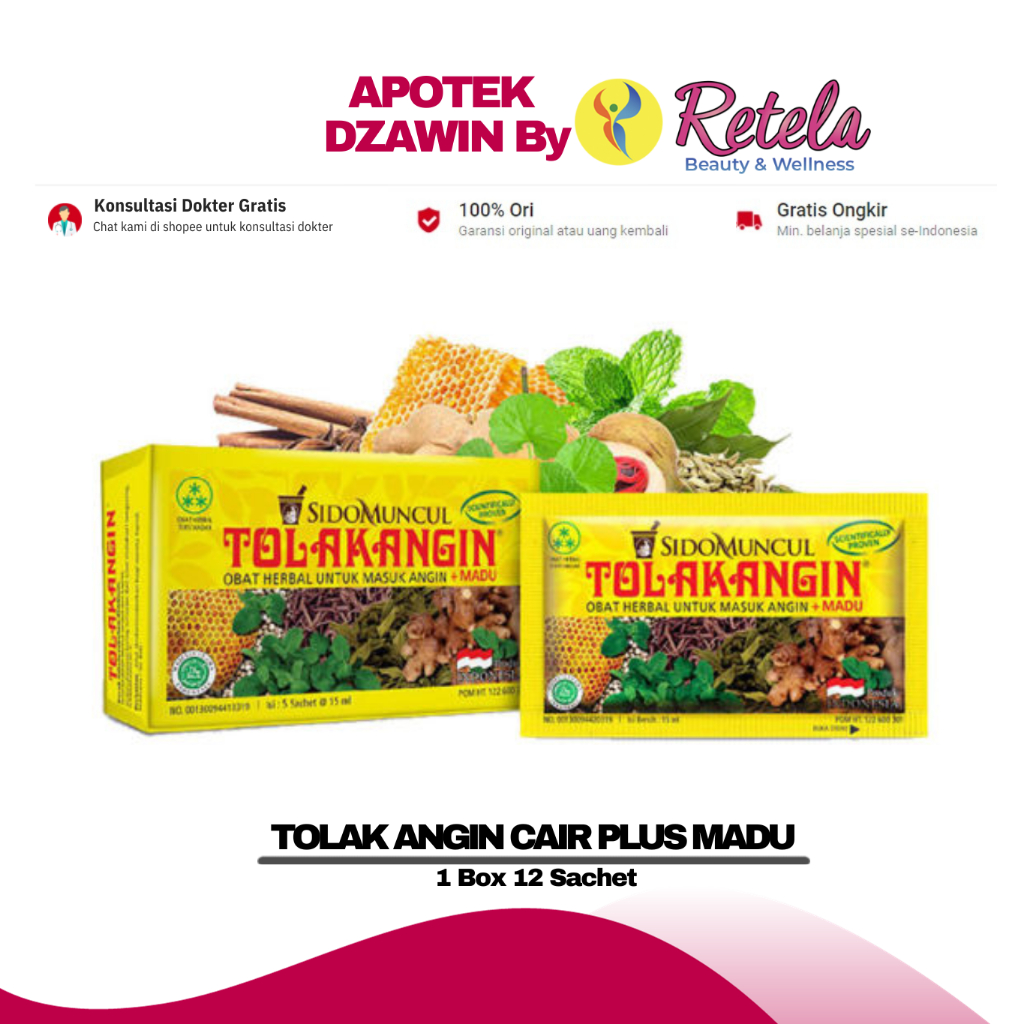 

Tolak Angin Cair Plus Madu 15 ml
