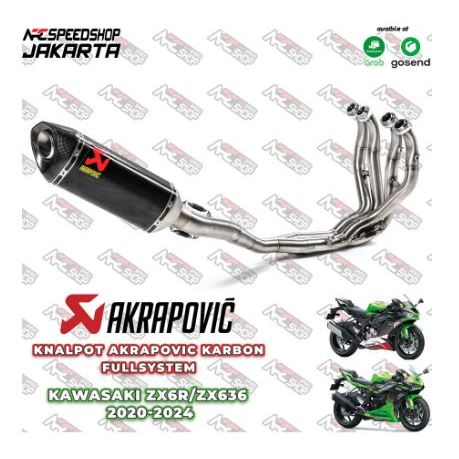 Knalpot Akrapovic S-K6R11-RC Racing Line Carbon ZX6R Fullsystem