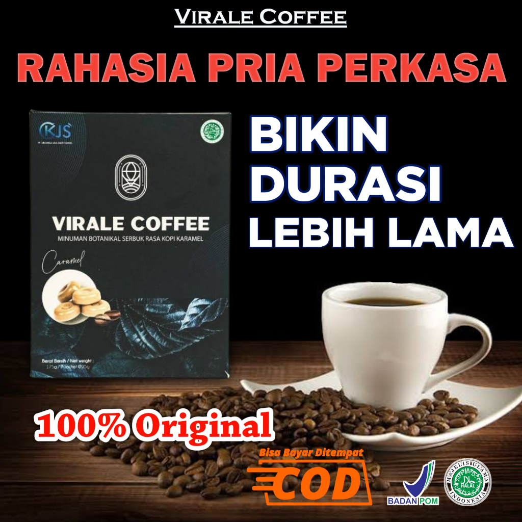 

Kopi bugar lelaki sehat Stamina Pria Kuat Tahan Lama Virale Coffee Original Suplemen Pembesar Mr P Permanen Bpom