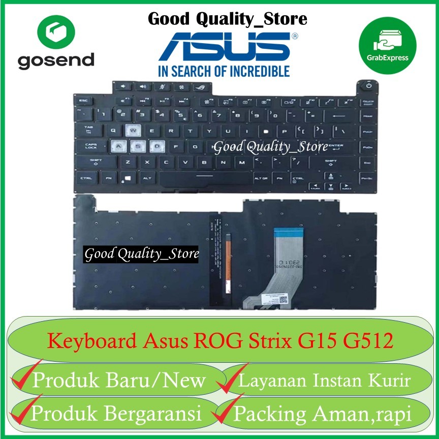 Keyboard Asus ROG STRIX G15 G512 G512L G512LI G512 Series Backlight