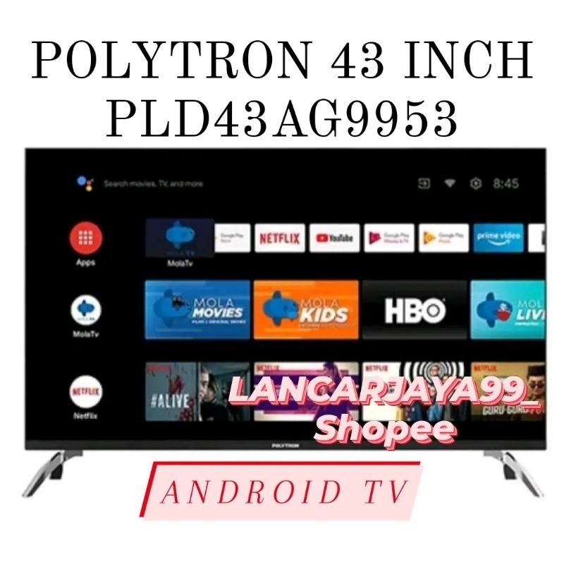 Android tv polytron 32 inch 43 inch smart tv digital tv