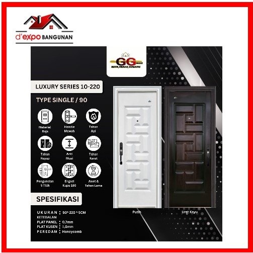 Pintu Baja GG Luxury 90x220