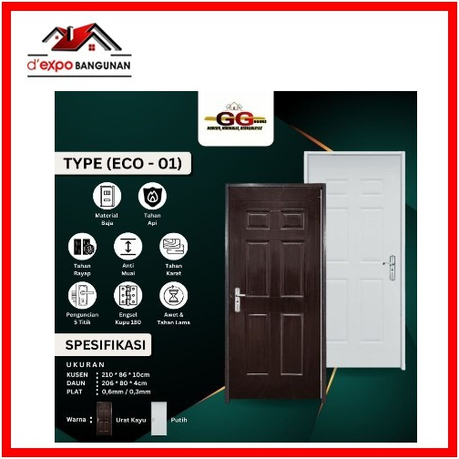 Pintu Baja GG Eco 86X210