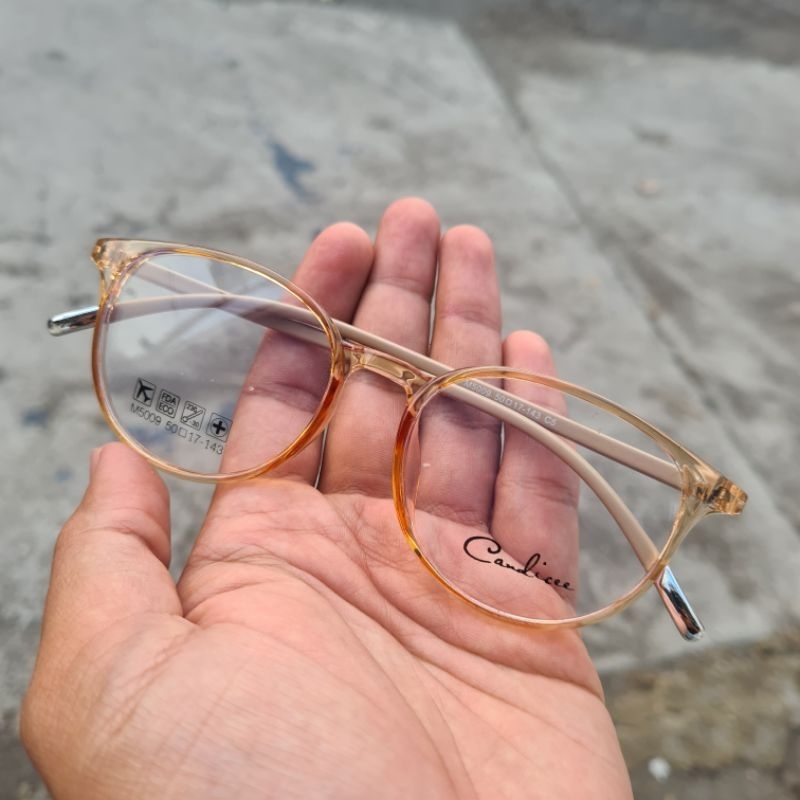 Frame kacamata minus pria wanita lentur antiradiasi ringan m5009