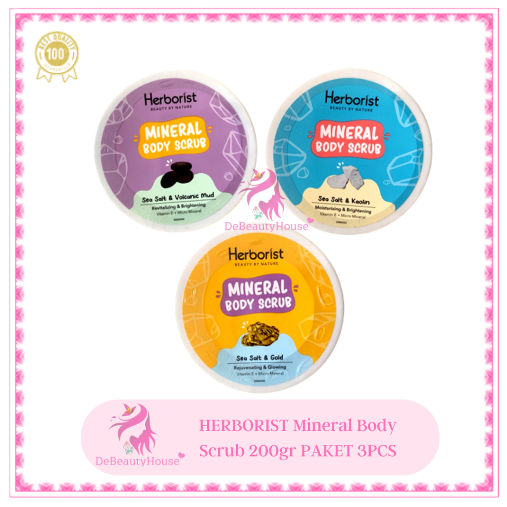 HERBORIST Mineral Body Scrub 200gr PAKET 3PCS