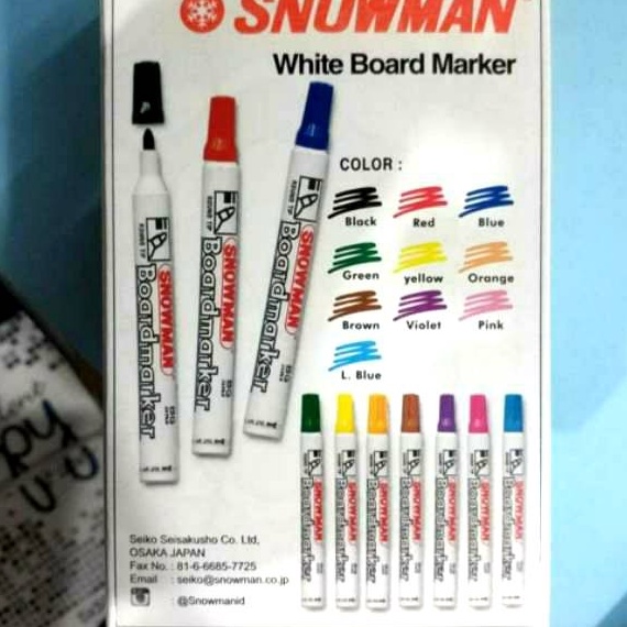 

Model Baru Spidol Snowman Whiteboard & Permanent