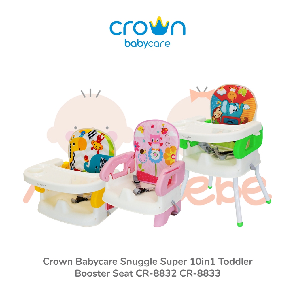 Crown Babycare Snuggle Super 10in1 Toddler Booster Seat Baby Chair Kursi Makan Bayi