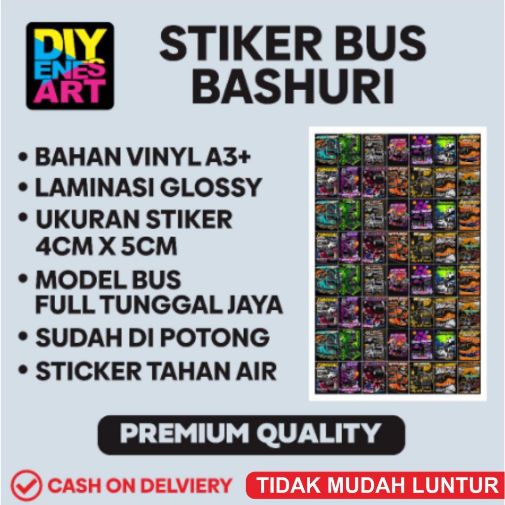 

Sticker Bus Full Tunggal Jaya Isi 56pcs, Sticker Bus Virall