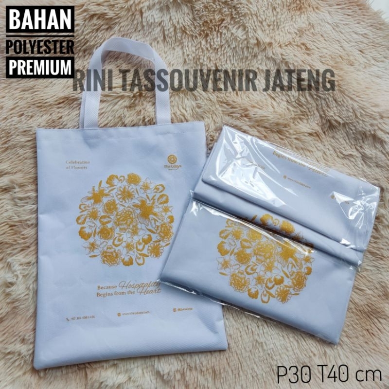 

Souvenir Bahan Polyester - souvenir pernikahan premium - waterproof