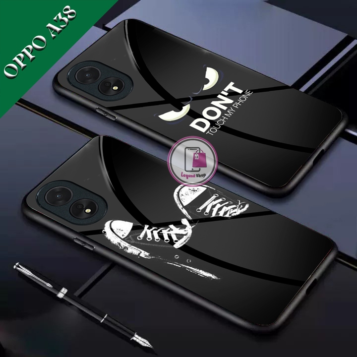 Softcase Kaca Oppo A38 Terbaru Motif iphone Elegant [15]