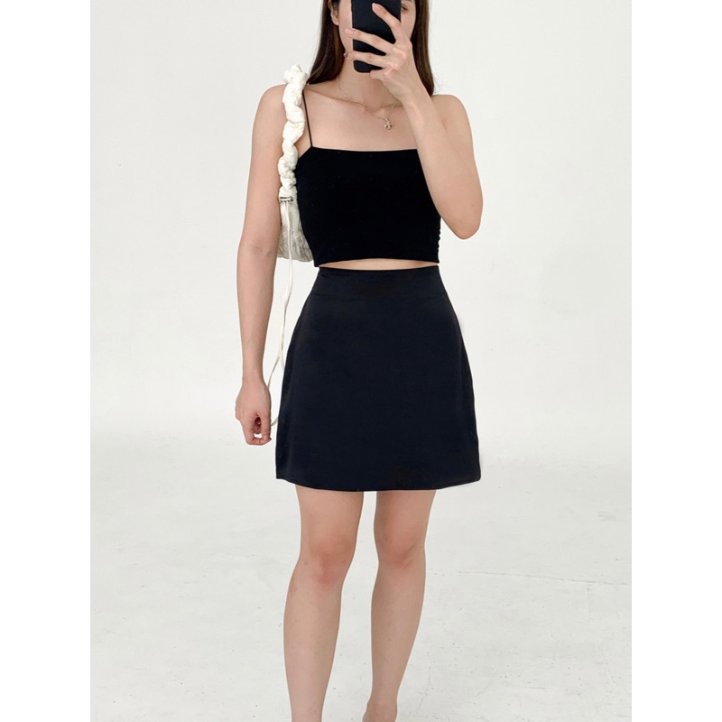 CLAUDE MINI Skirt | Basic Satin skirt, Mermaid skirt, rok mini satin, rok satin silk, rok basic casu