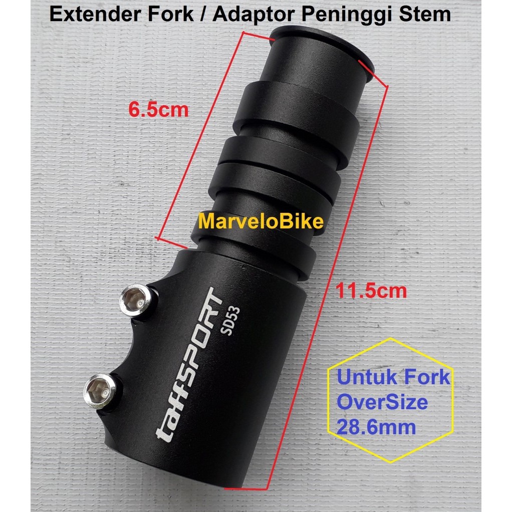 Extender Fork Adaptor Peninggi Stem Sepeda MTB Federal BMX Alloy
