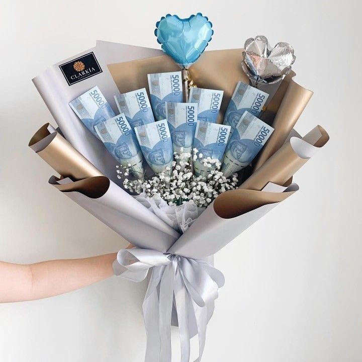 buket uang / rangka buket uang 10 lembar / money bouquet