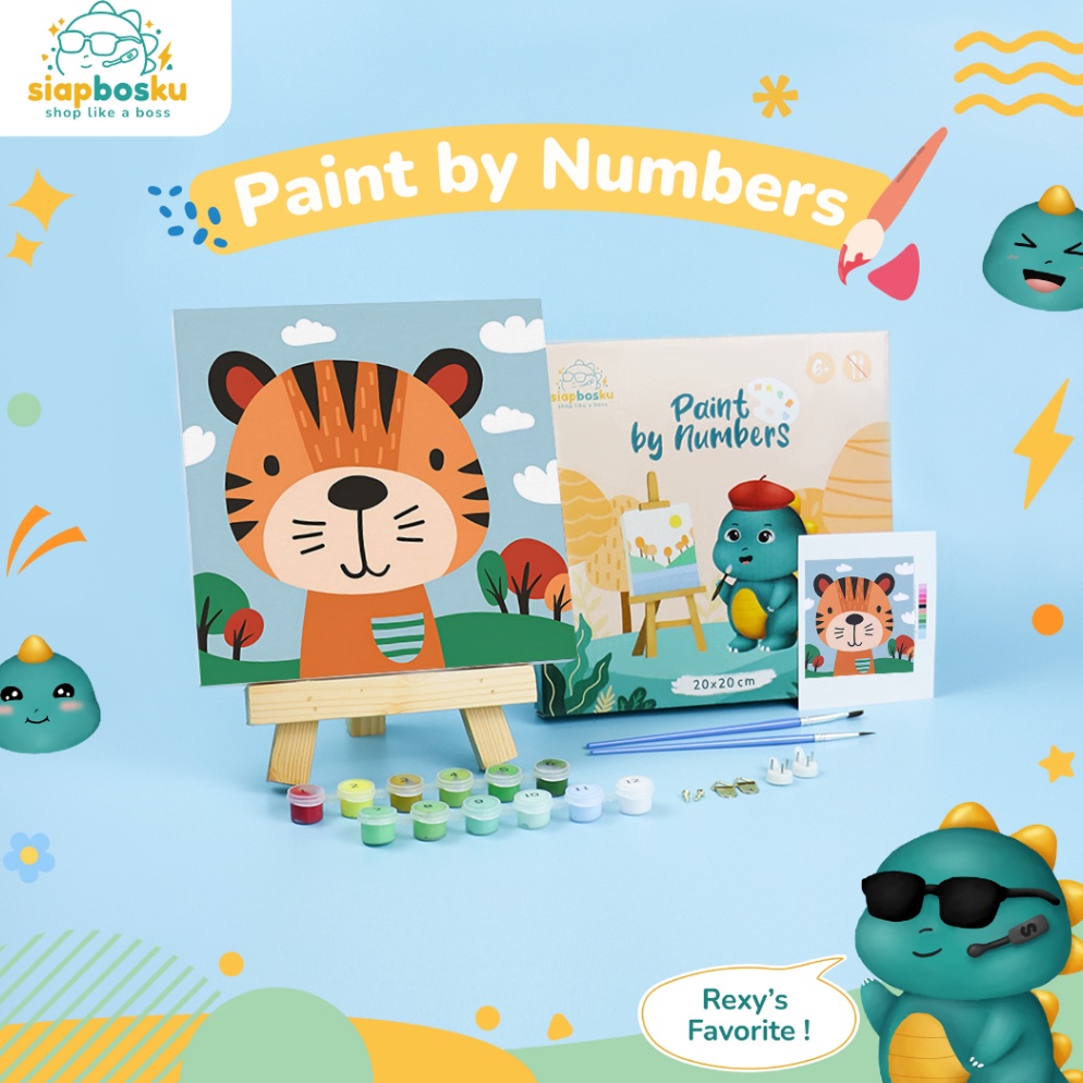 

Termurah KANVAS LUKIS BINATANG UNTUK ANAK CANVAS PAINTING BY NUMBER FOR KIDS 20x20 CM TERMASUK CAT KUAS FRAME KAYU SIAP LUKIS - ANIMAL 1 SERIES ,.,.,.,.,.,
