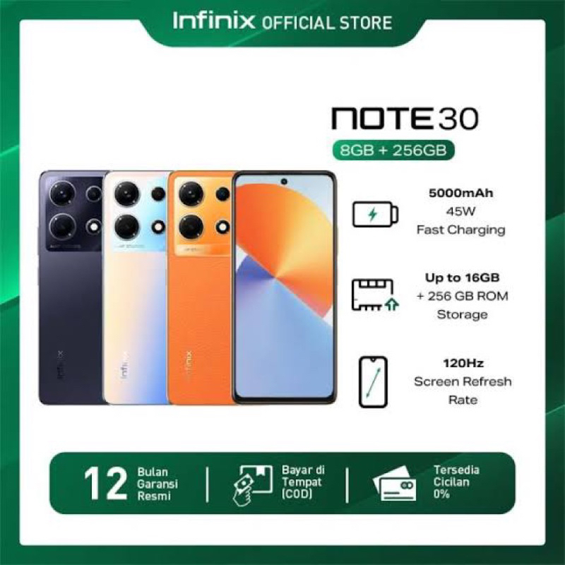 INFINIX NOTE 30 ram 8/256