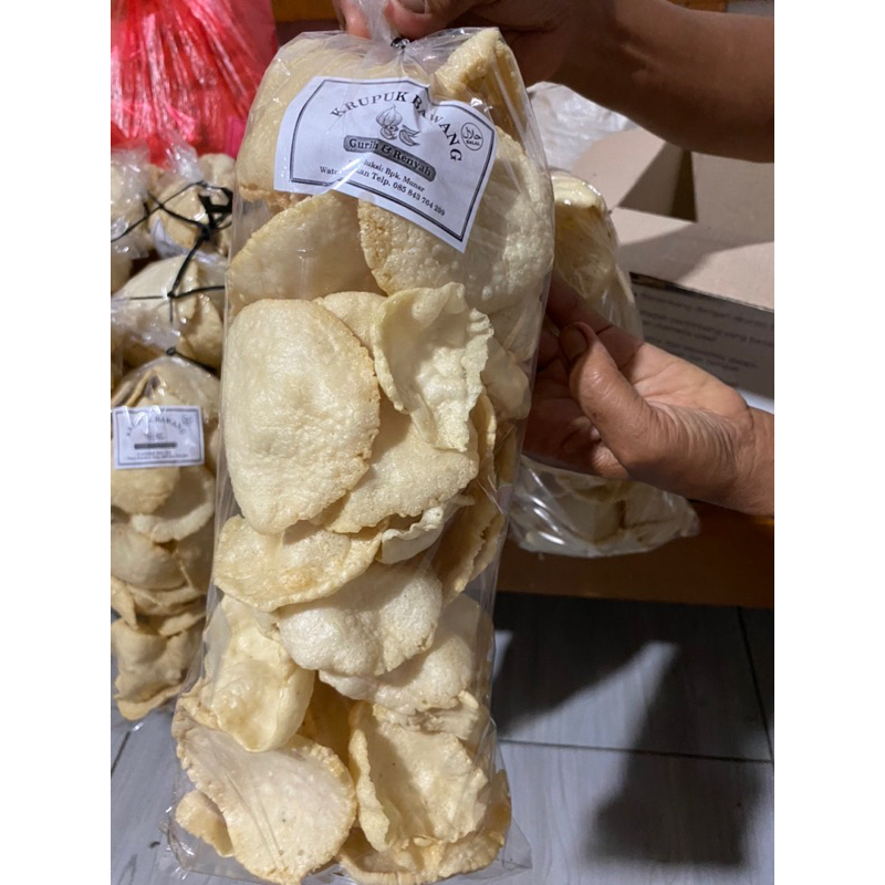 

Kerupuk Bawang gurih & renyah