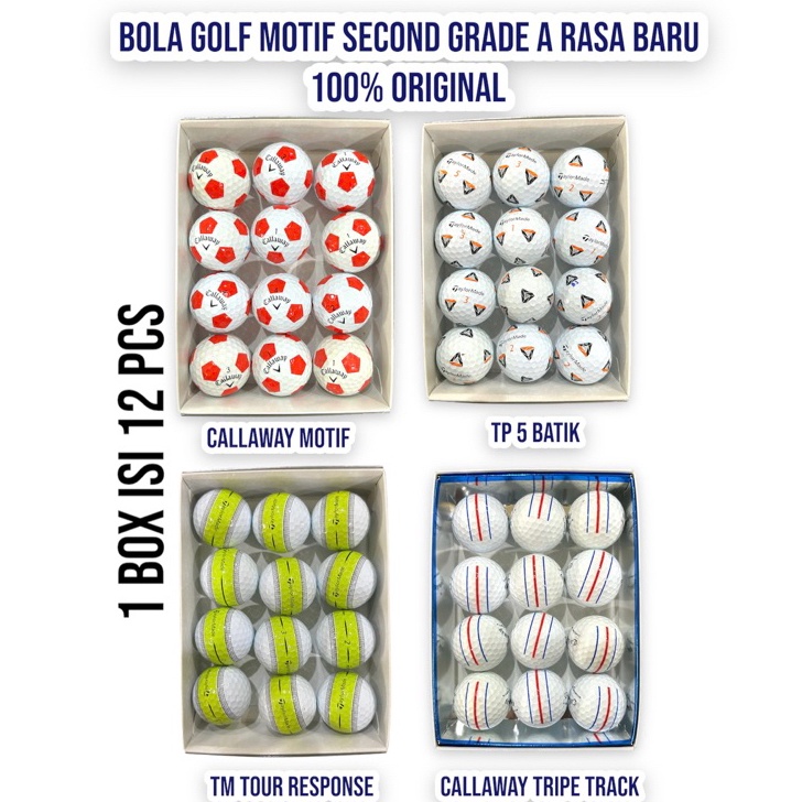 Paling Murah Bola Golf Second Grade A Bola Golf Bekas Original - Bola Golf Second Isi 9.