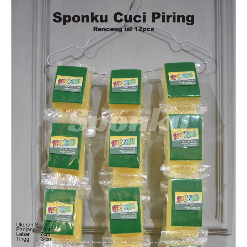 Spon Cuci Piring Satu renceng isi 12