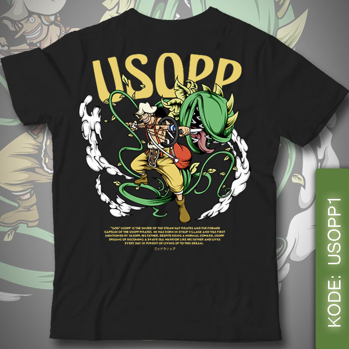 Baju Kaos Anime One Piece - Usopp Usop Onepiece