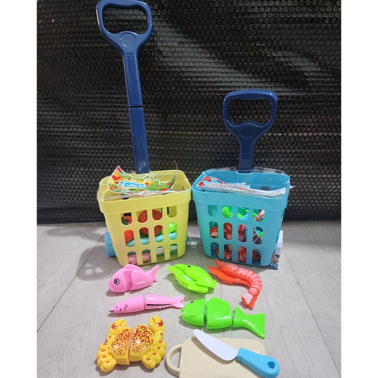 MAINAN SUPERMARKET TROLLEY BELANJA SHOPPPING CART SUPERMARKET