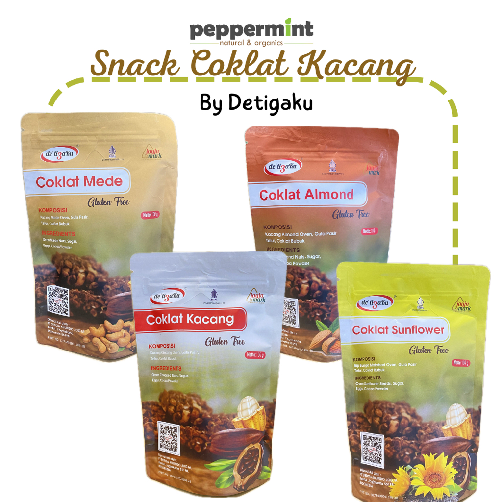 

Detigaku Coklat Snack Gluten Free (100 gr) / Camilan Sehat