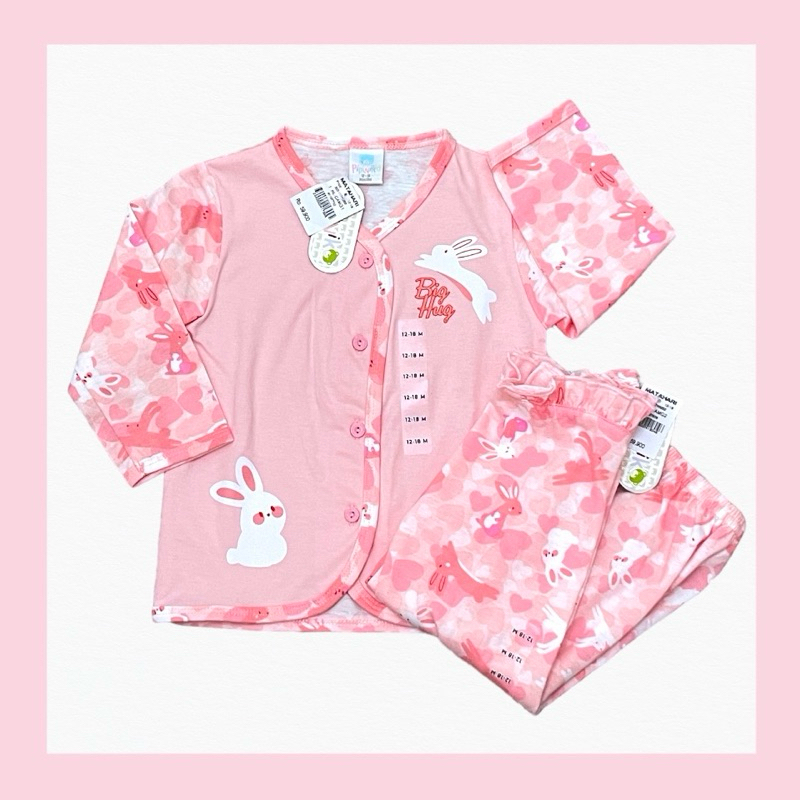 Setelan baby PIPINIKO ori fulltag  || piyama panjang || baju tidur bayi