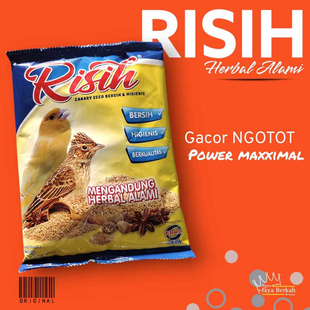 RISIH KENARI EBOD JAYA PAKAN BURUNG KENARI BRANJANGAN