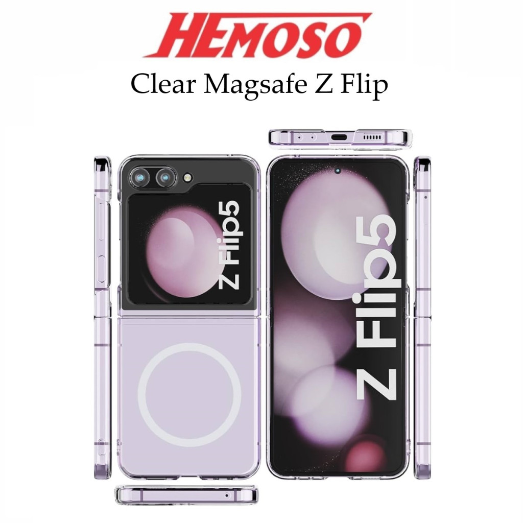 Clear Magsafe Case Samsung Z Flip3 4 5 ZFlip 3 Flip4 Flip5 Wireless Charging Magsafe Casing