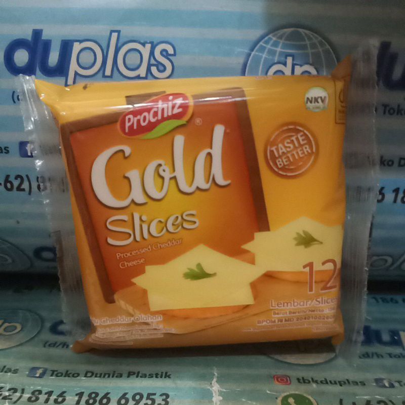 

Prochiz Gold Slices 12 Keju Lembar