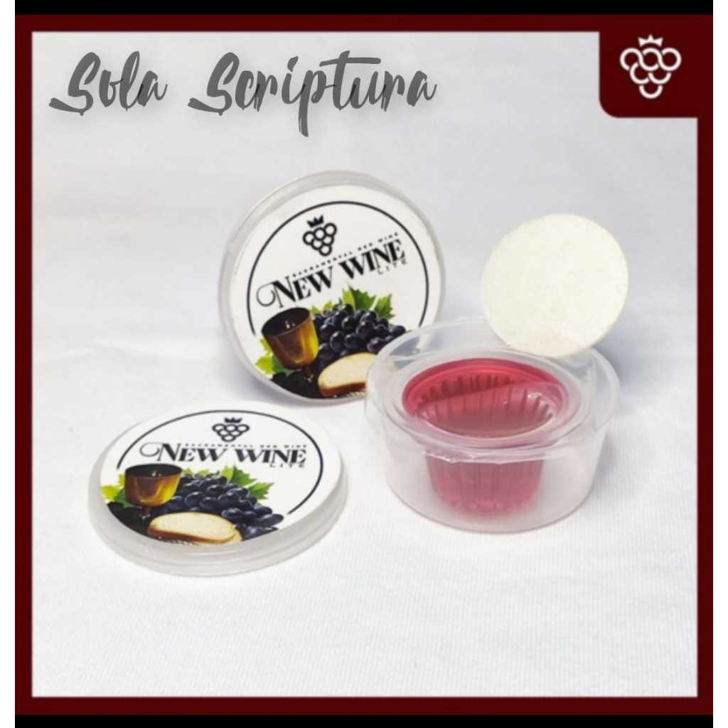 

Minuman Perjamuan gereja Paket Lite Thinwall + Hosti Polos Kecil Isi 25