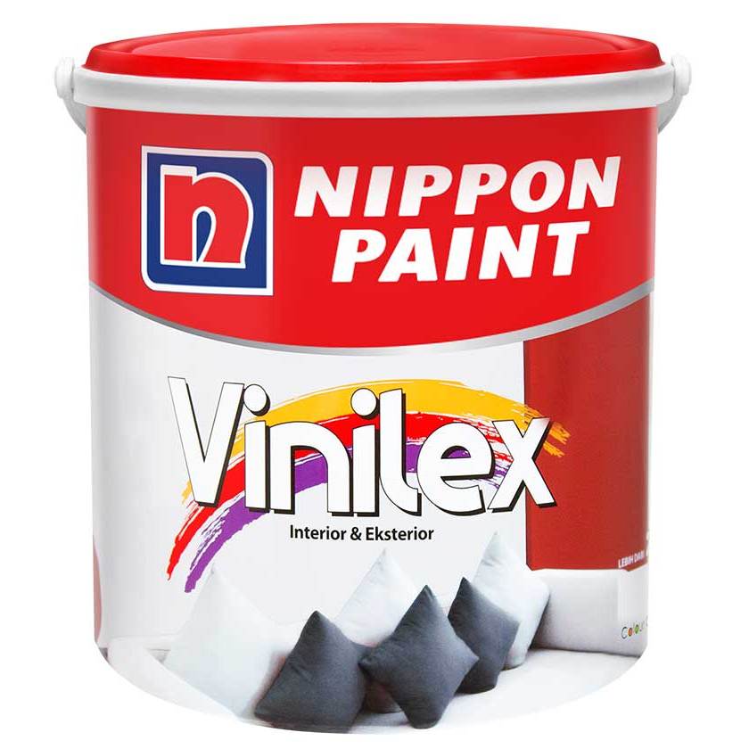 Cat Tembok VINILEX NIPPON PAINT Interior & Exterior 5 KG Galon Nippon Paint CAT TEMBOK DINDING VINIL