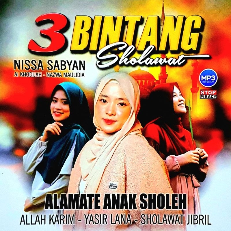 KASET CD MP3 SHOLAWAT 3 BINTANG TERBAIK-VCD MP3 SHOLAWAT-KASET DVD MP3 SHOLAWAT-KASET MP3 SHOLAWAT T